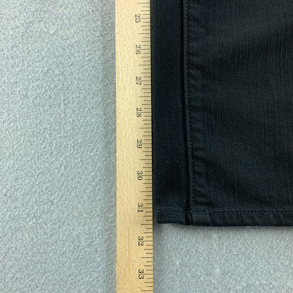 **SOLD**X2 Womens Jeans 2R 2 x 31.5" Black Skinny Low Rise Denim W01 - Picture 7 of 13